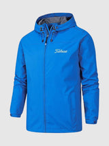 Unisex wasserdichte und atmungsaktive Midseason-Jacke mit Kapuze – Outdoor-Jacke