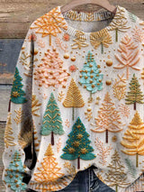 Weihnachts-Pullover Damen – Warmer Strickpullover mit 3D-Weihnachtsbaum