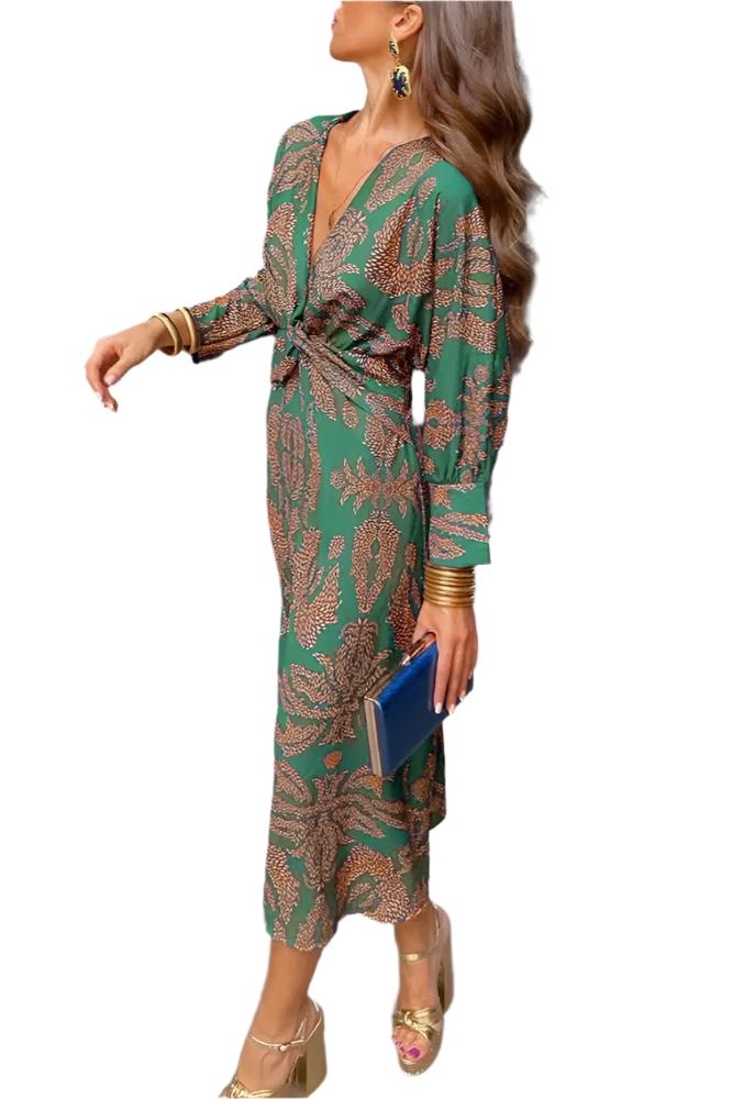 Elegantes Kleid mit V-Ausschnitt für besondere Anlässe