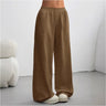 Damen-Freizeithose – Bequeme Hose mit weitem Bein und elastischem Bund