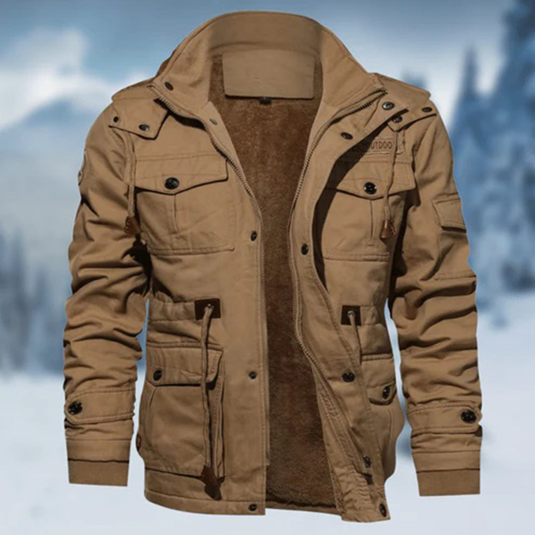 Manteau d'Hiver Vert Homme - Chaud, Déperlant et Élégant