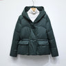 Kurze gesteppte Damenjacke – Warmer Wintermantel mit Kapuze