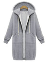 Hoodie zippé mi-long pour chaleur et confort supplémentaires-mezam.fr