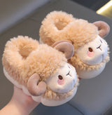 Plush Animal Slippers – Warm Children's Slippers with Cute Design