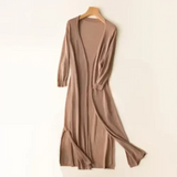 Langer eleganter Damen-Gilet mit Komfort und Stil