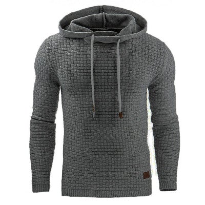 Herren Kapuzenpullover aus Strick – Bequemer Pullover mit modernem Wabenmuster