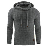 Herren Kapuzenpullover aus Strick – Bequemer Pullover mit modernem Wabenmuster
