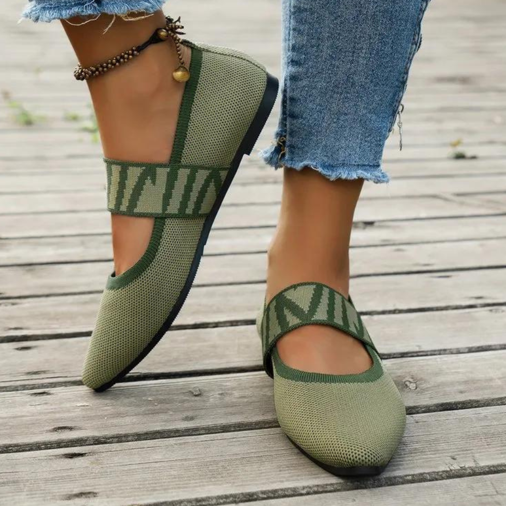 Komfortowe letnie płaskie buty damskie