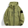 Softshell-Jacke Herren – Wasserdichte Außenjacke mit Kapuze und Reißverschlusstaschen