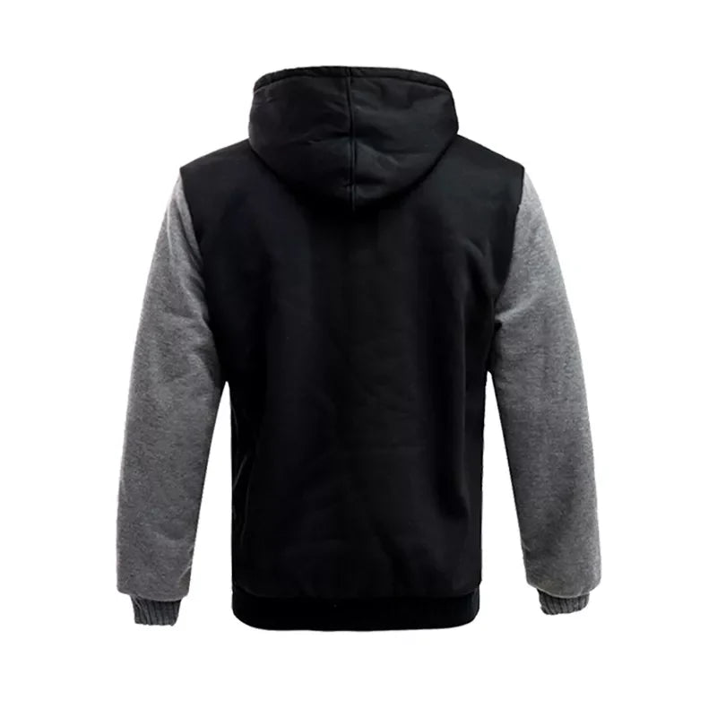 Men's Warm Hoodie Jacket – Comfortable Lined Winter Coat with Hood