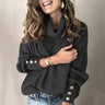 Pull Col Roulé Léger Femme avec Détails Élégants