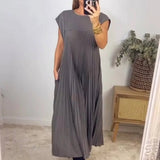 Plissiertes ärmelloses Kleid - Elegant und bequem