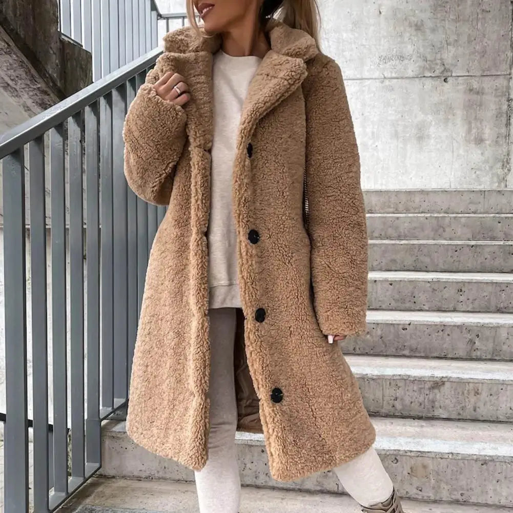 Warm and stylish teddy winter coat for women