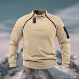 Pull Polaire Homme Chaud et Confortable avec Poches de Sécurité