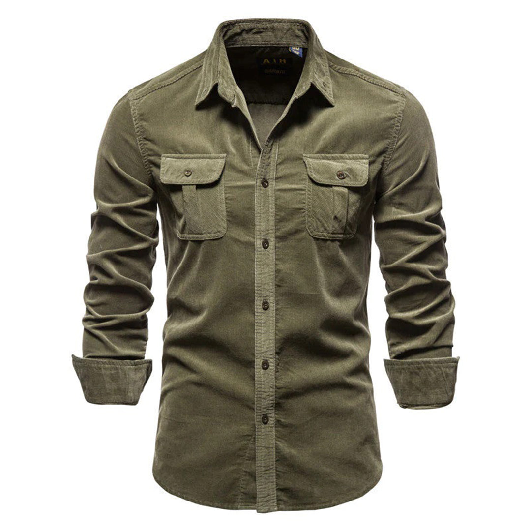 Chemise en Velours Côtelé Homme - Élégante et Confortable