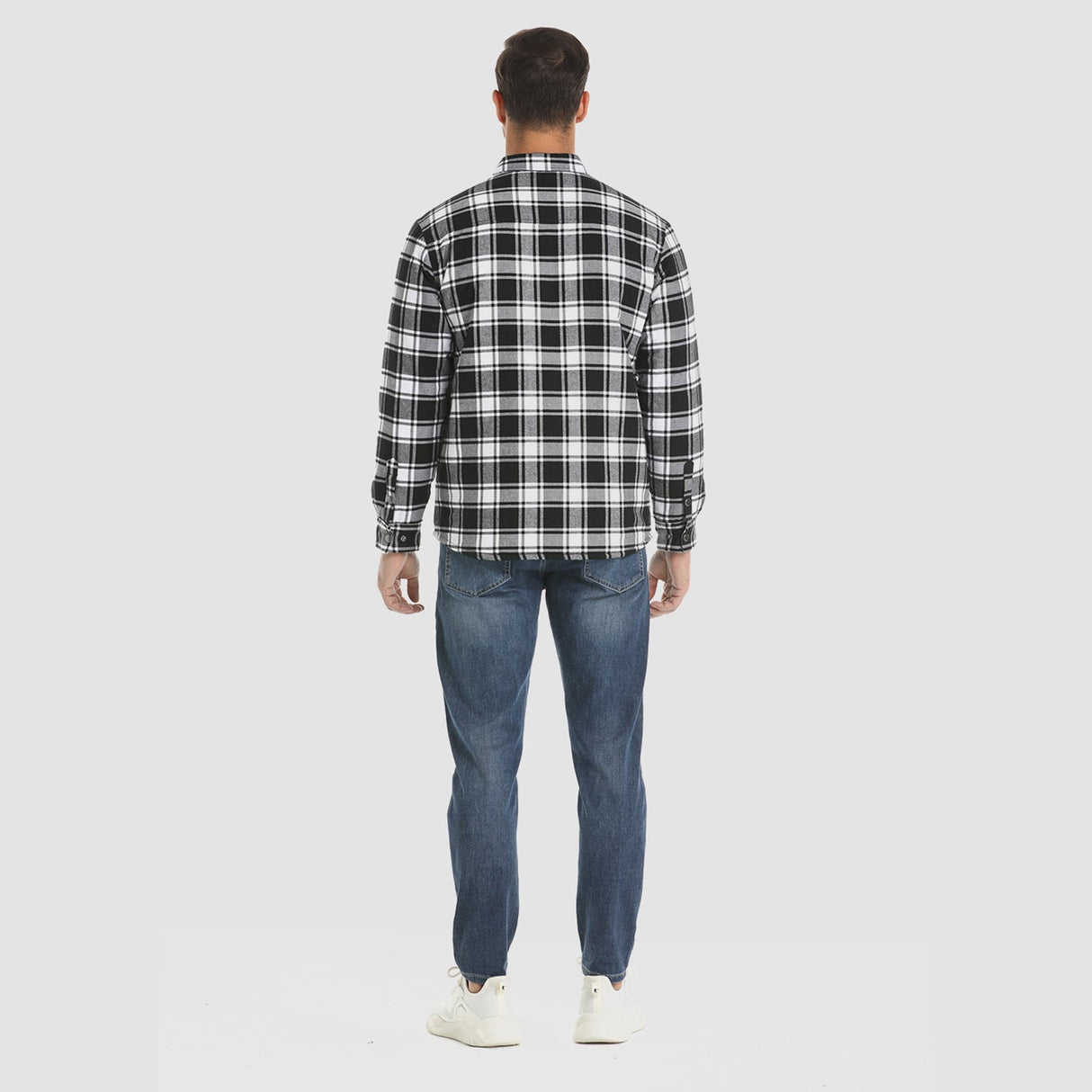 Men's Winter Flannel Vest with Quilted Lining