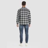 Men's Winter Flannel Vest with Quilted Lining