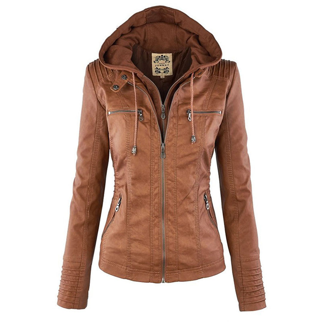 Damenjacke mit Reißverschluss und Kapuze – Moderner Stil & Elegante Details