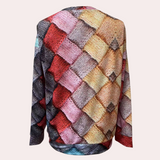 Pull femme coloré à motif - Élégant et confortable