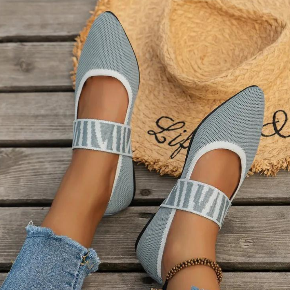 Komfortowe letnie płaskie buty damskie