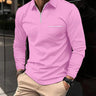 Herren Polo Langarm mit Reißverschluss - Elegant und Bequem