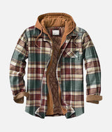 Veste à Carreaux avec Capuche pour Toutes Occasions