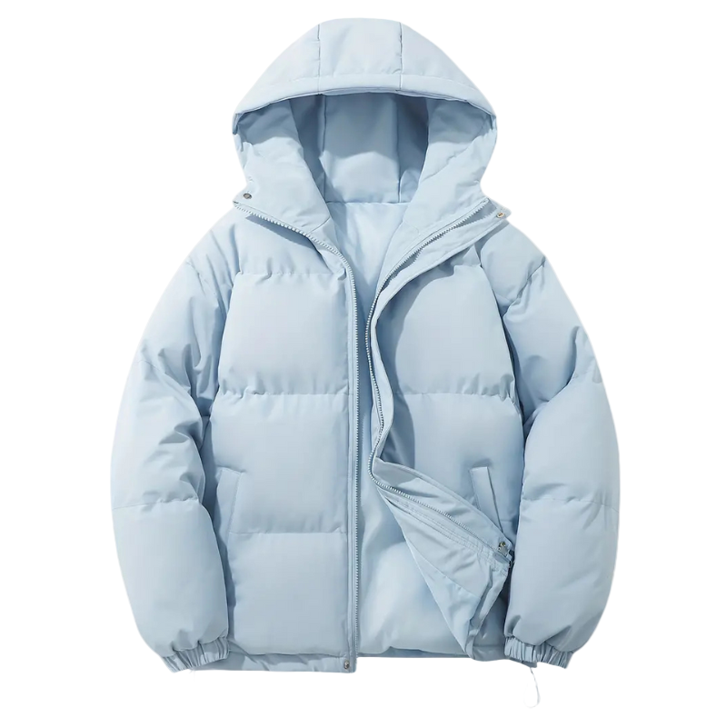 Men's Down Jacket with Hood – Warm and Lightweight Winter Coat