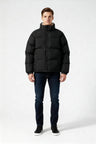 Gepolsterte Herren-Winterjacke – Warmer Mantel mit Stehkragen und Futter