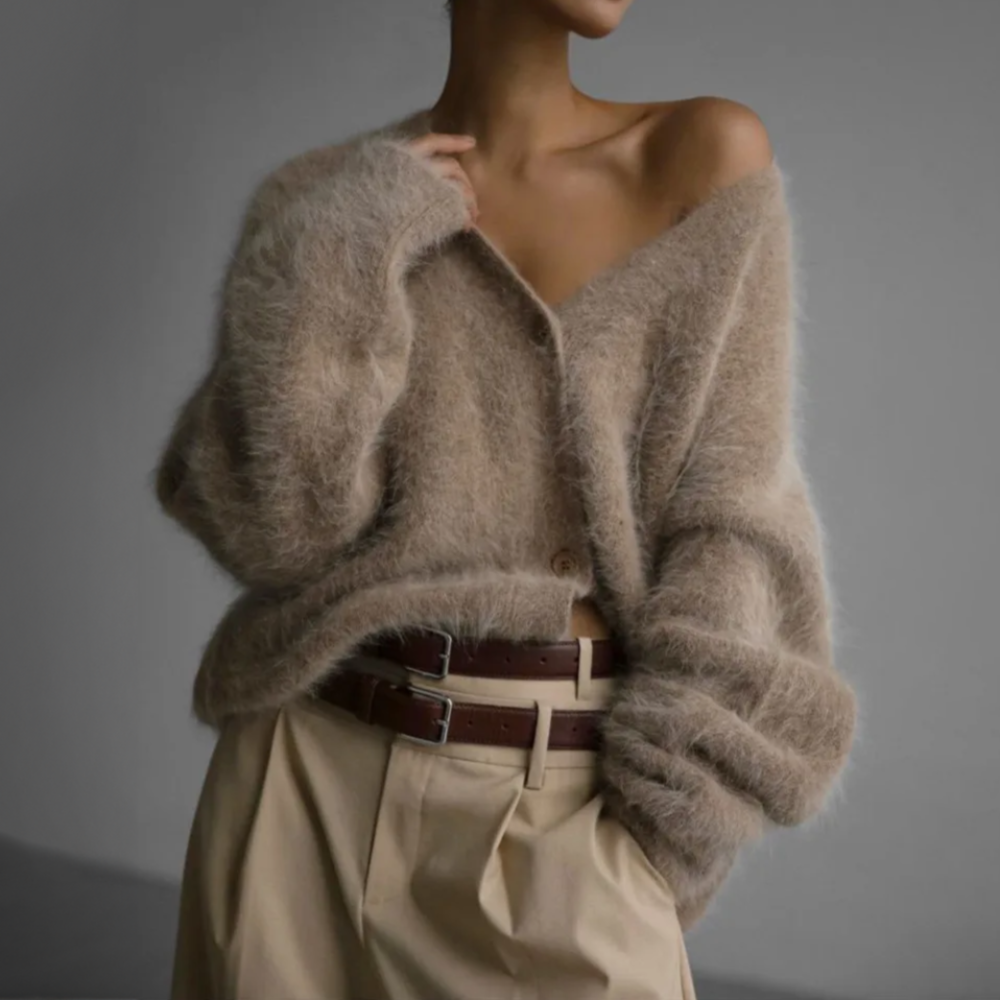 Damen Oversize Strickweste – Weich, Warm und Luxuriös