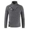 Herrenpullover mit Stehkragen und Einzigartigem Verschluss – Regular Fit