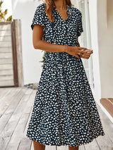 Robe Midi Élégante d'Été pour Femmes
