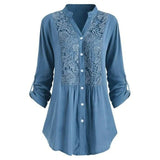Blouse longue pour femme avec manches bouffantes - Chic et polyvalente