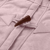 Damen-Wintermantel – Warme Sherpa-Jacke mit Kapuze und Knebelverschluss