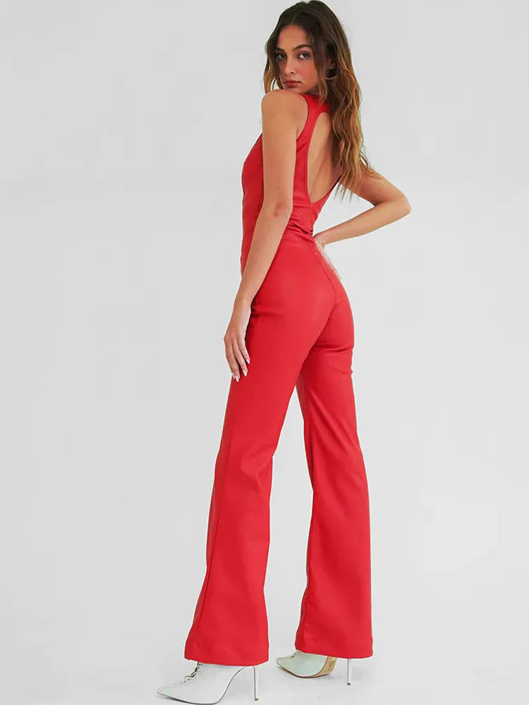 Jeans-Overall mit Herzförmigem Rückenausschnitt für Damen