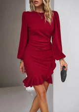 Elegantes Kleid mit langen Ärmeln - modisch und bequem