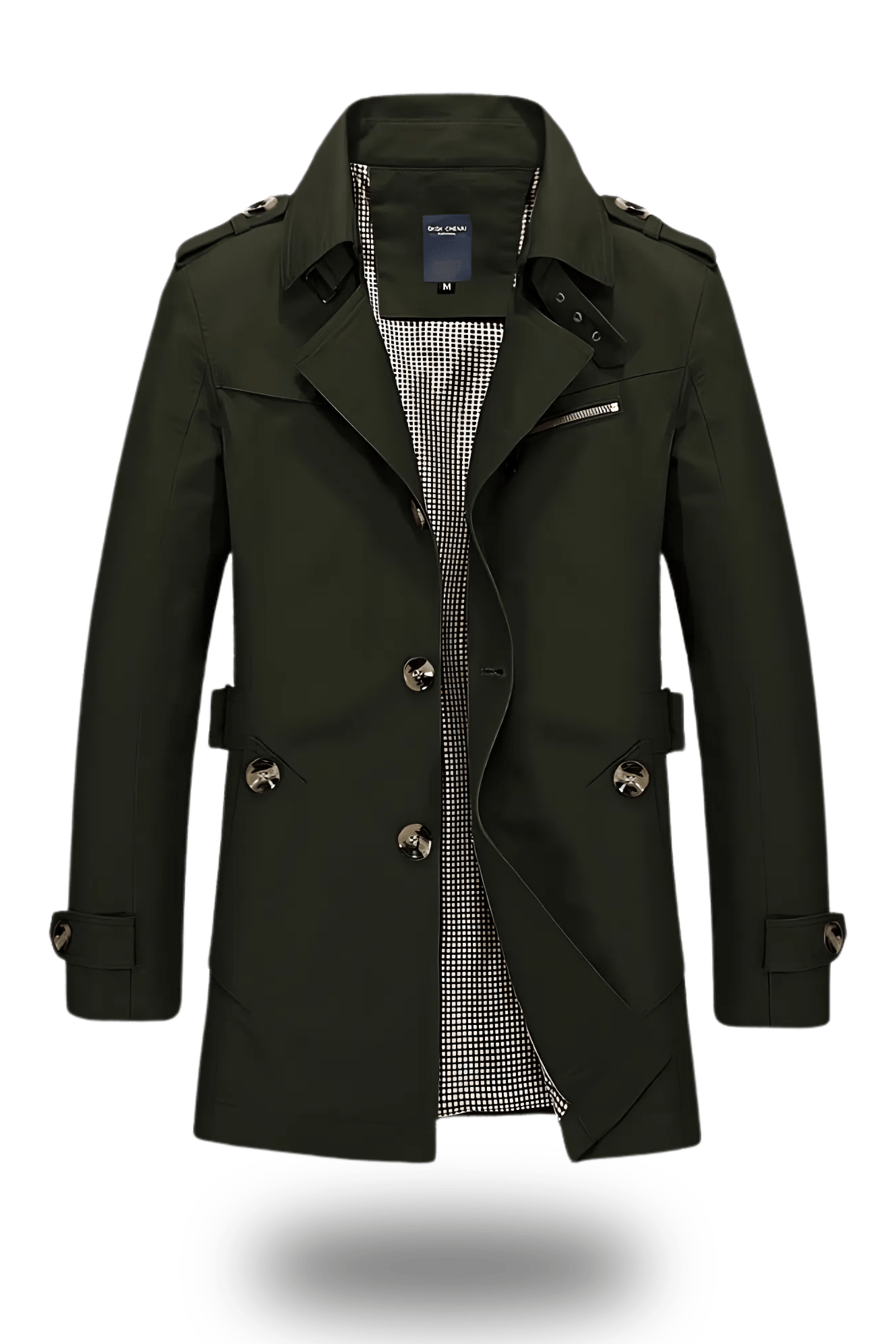 Trenchcoat mit umgeschlagenem Kragen und klassischer Eleganz