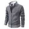 Herrenpullover aus Strick – Eleganter Pullover mit Reißverschluss und klassischem Muster