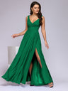 Elegantes Maxikleid mit V-Ausschnitt für besondere Anlässe
