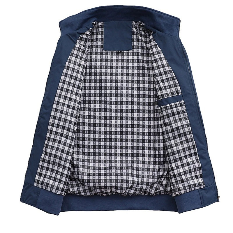 Kurtka bomber męska slim fit na zamek – Lekka kurtka na wiosnę i jesień