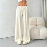 Damen-Freizeithose – Bequeme Hose mit weitem Bein und elastischem Bund