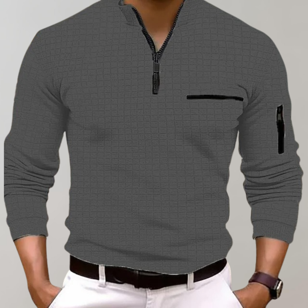 Langärmeliges Herren-Polo - Klassisch und Bequem
