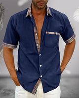 Chemise Homme à Manches Courtes Élégante