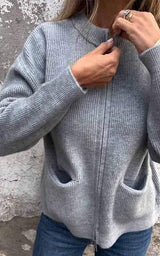 Oversize Strickweste für Damen – Weicher und bequemer Herbstcardigan