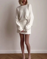 Pull Femme Élégant à Fleurs