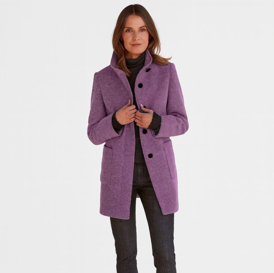 Eleganter Damenmantel – Klassisch, Stilvoll & Bequem