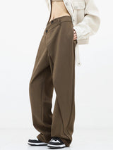 Damenhose Baggy Asymmetrisch mit Doppelknopfleiste