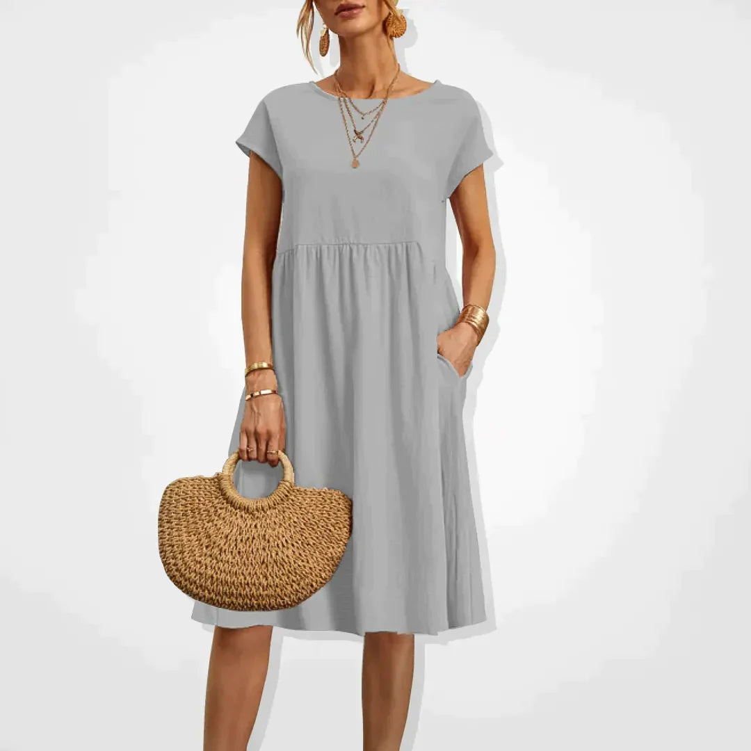 Robe d'Été Élégante pour Femmes Style Empire