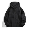 Softshell-Jacke Herren – Wasserdichte Außenjacke mit Kapuze und Reißverschlusstaschen
