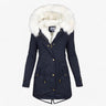 Luxus-Wintermantel für Damen – Elegante Jacke mit großer Kapuze
