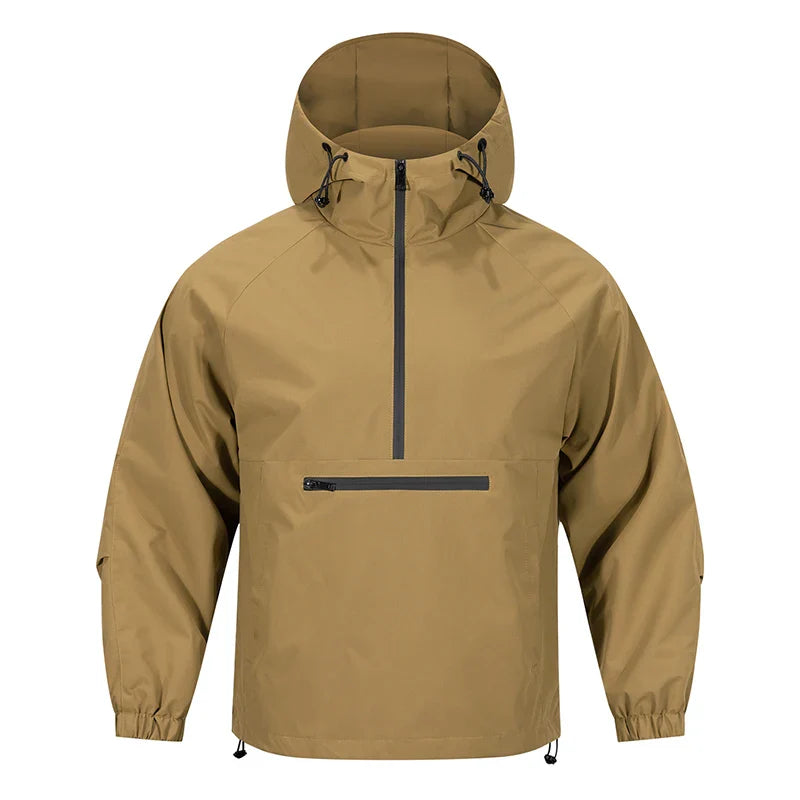 Herren Anorak Jacke – Winddichte Softshell Wasserdicht mit Kapuze